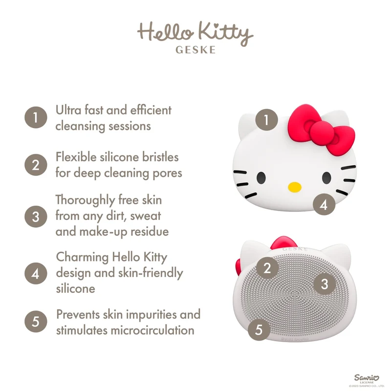 Hello Kitty 3 in 1 Facial Cleansing Brush by GESKE