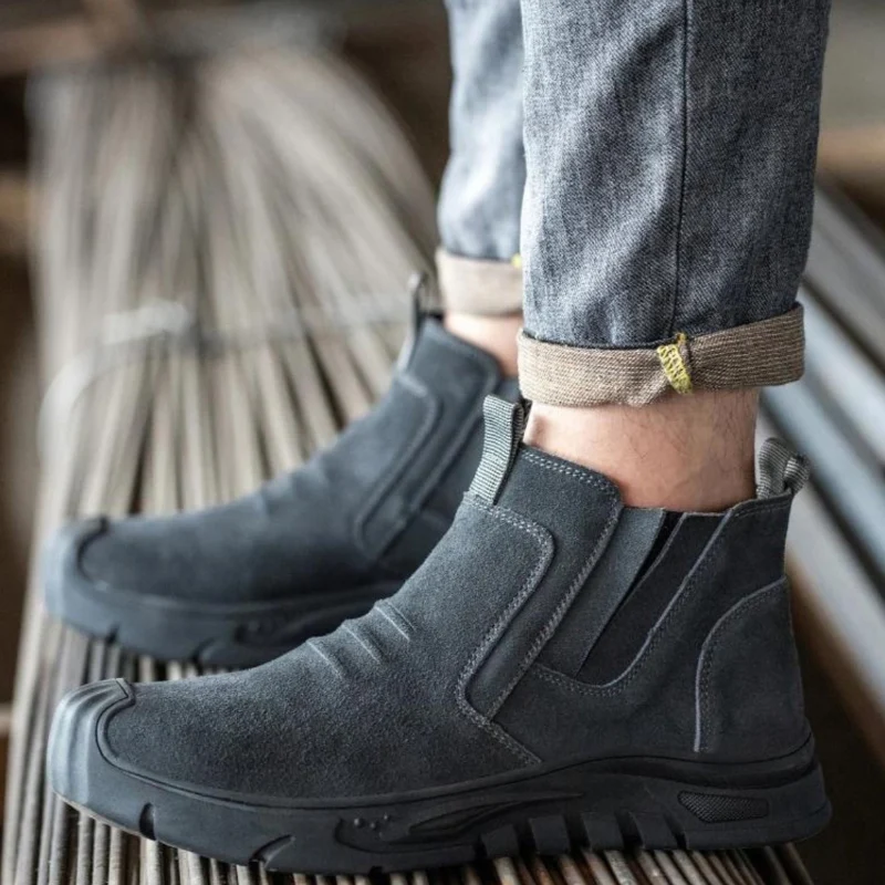 Chaussures montantes bout rond semelle antidérapante