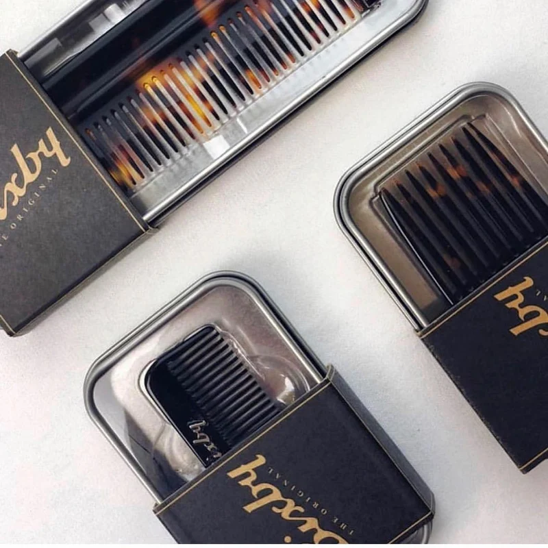 Peigne à dents fines 1,3mm d'espacement (133mm/5.24") - Tabac