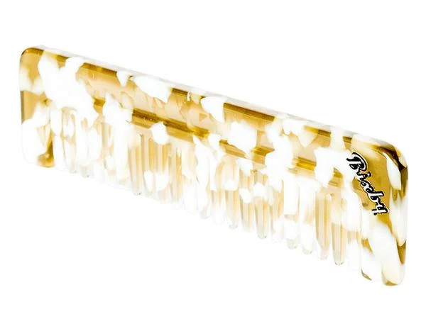 Peigne à large dents 3mm d'espacement (133mm/5.24") - Blanc or