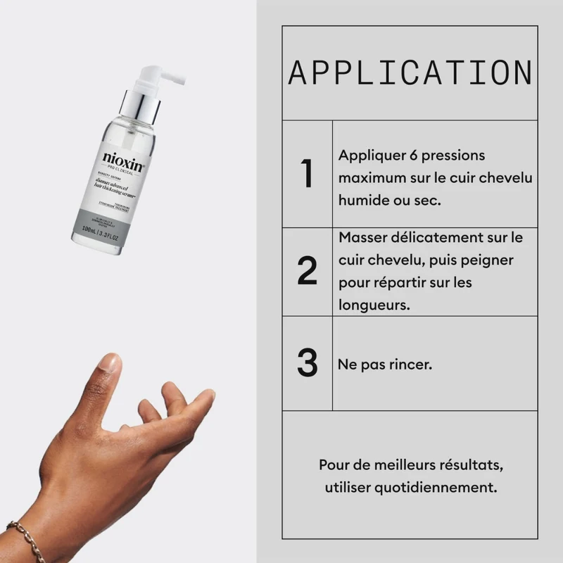 Sérum épaississant "Diamax Advanced Hair Thickening Serum" - Augmente le diamètre et l'épaisseur des cheveux (100ml/3.38oz)