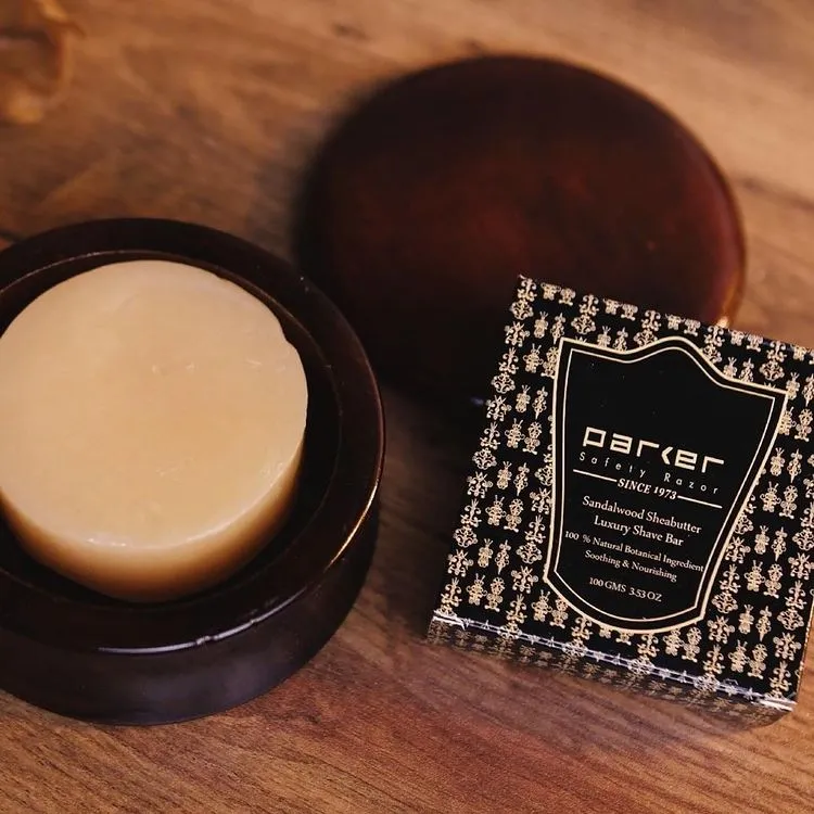 Savon raser - Bois de santal et au beurre de karité (100g/3.53oz)