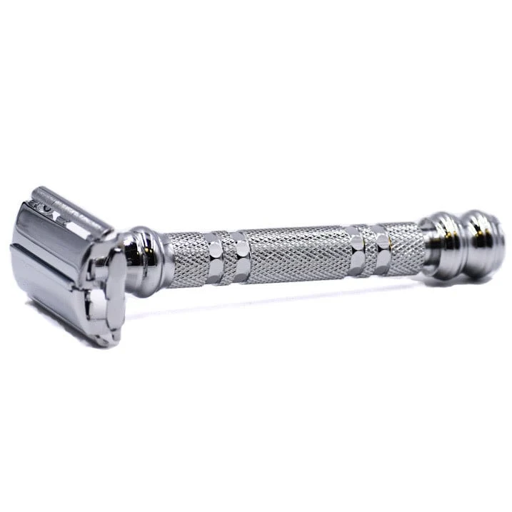 Rasoir de sûreté 66R avec tête "Twist-to-Open" - Chromé