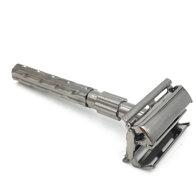 Rasoir de sûreté 22R avec ouverture papillon - Bronze chromé