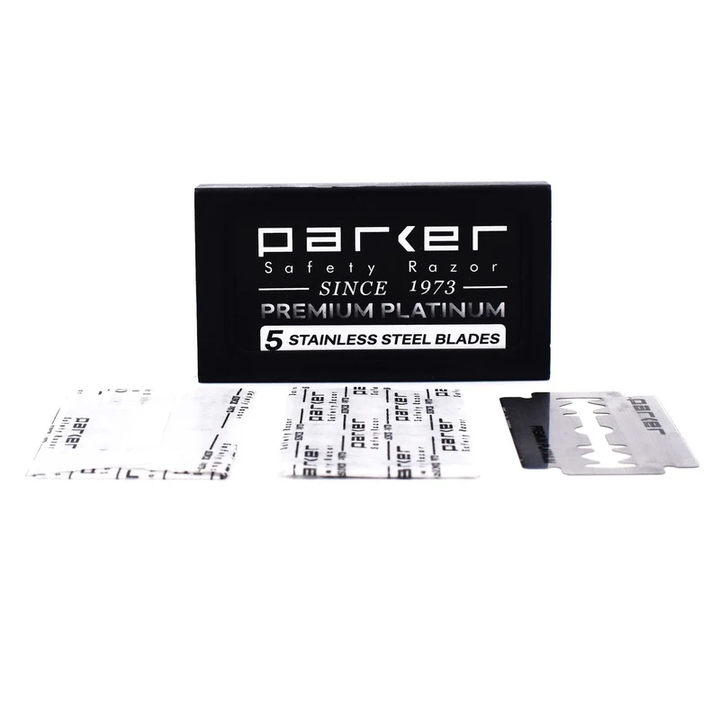 Lames de rasoir à double tranchant "Premium Platinum" (Paquet de 5)