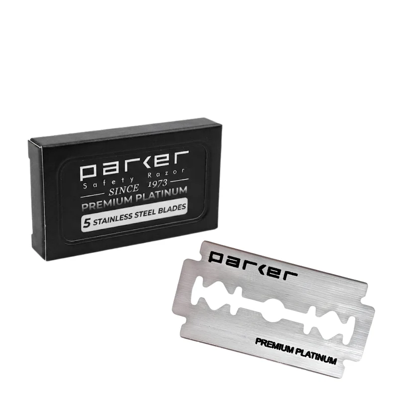 Lames de rasoir à double tranchant "Premium Platinum" (Paquet de 5)