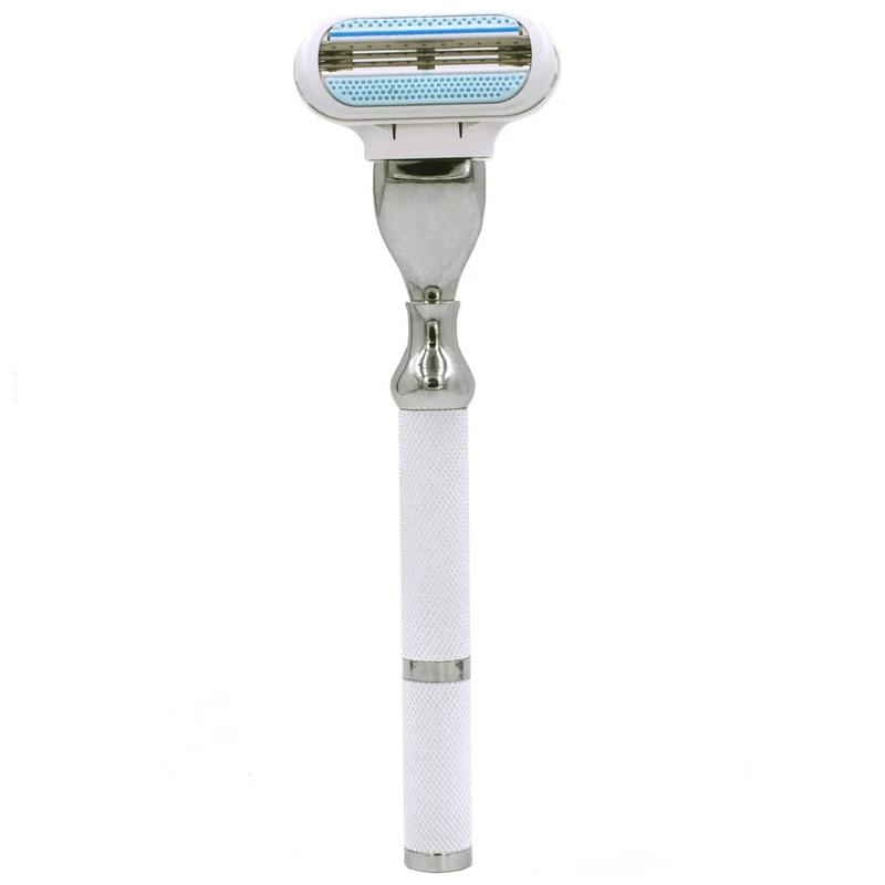 Rasoir 77L compatible avec les lames Gillette Venus - Blanc et chrome