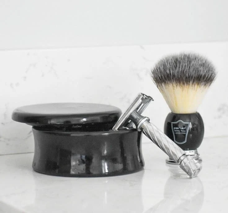 Rasoir de sûreté 87R avec ouverture papillon - Chromé