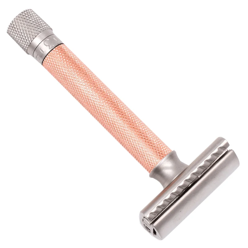 Rasoir de sûreté Var-RG avec réglage variable - Rose gold