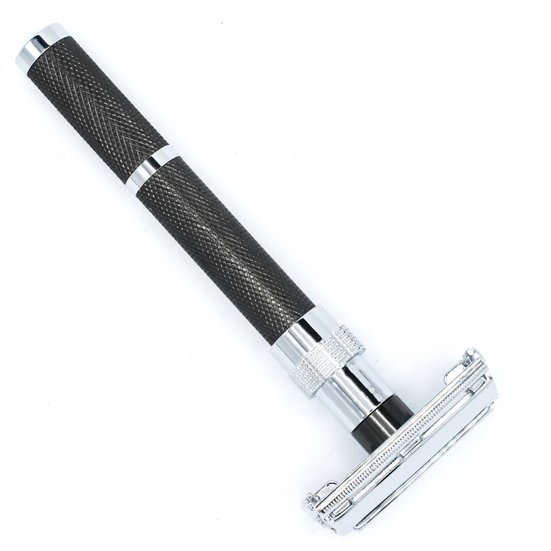 Rasoir de sûreté 96R ouverture papillon - Graphite et chrome