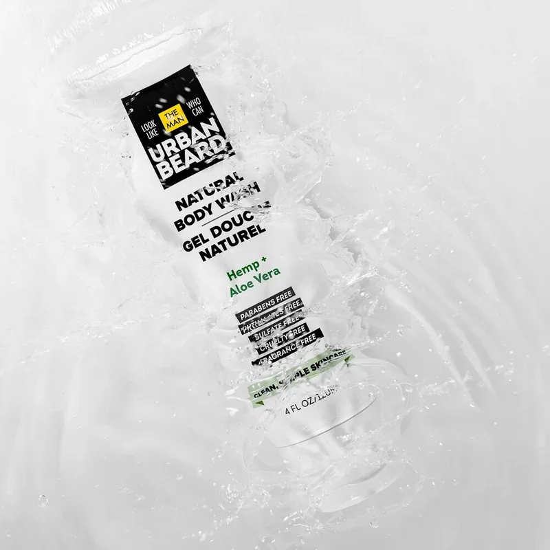 Gel douche naturel "Hemp + Aloe Vera" (120ml/4.0oz)
