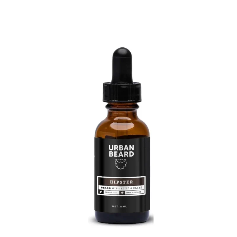 Huile à barbe "Hipster" biologique et végétalien (30ml/1.0oz)