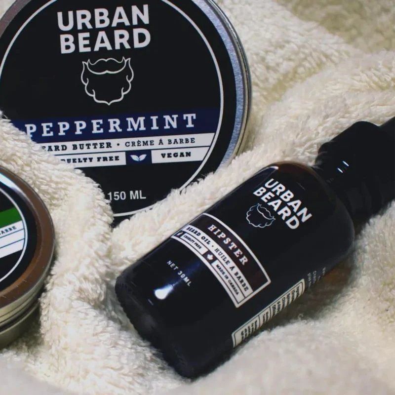 Huile à barbe "Hipster" biologique et végétalien (30ml/1.0oz)