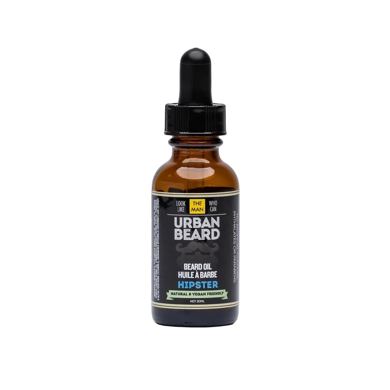 Huile à barbe "Hipster" biologique et végétalien (30ml/1.0oz)