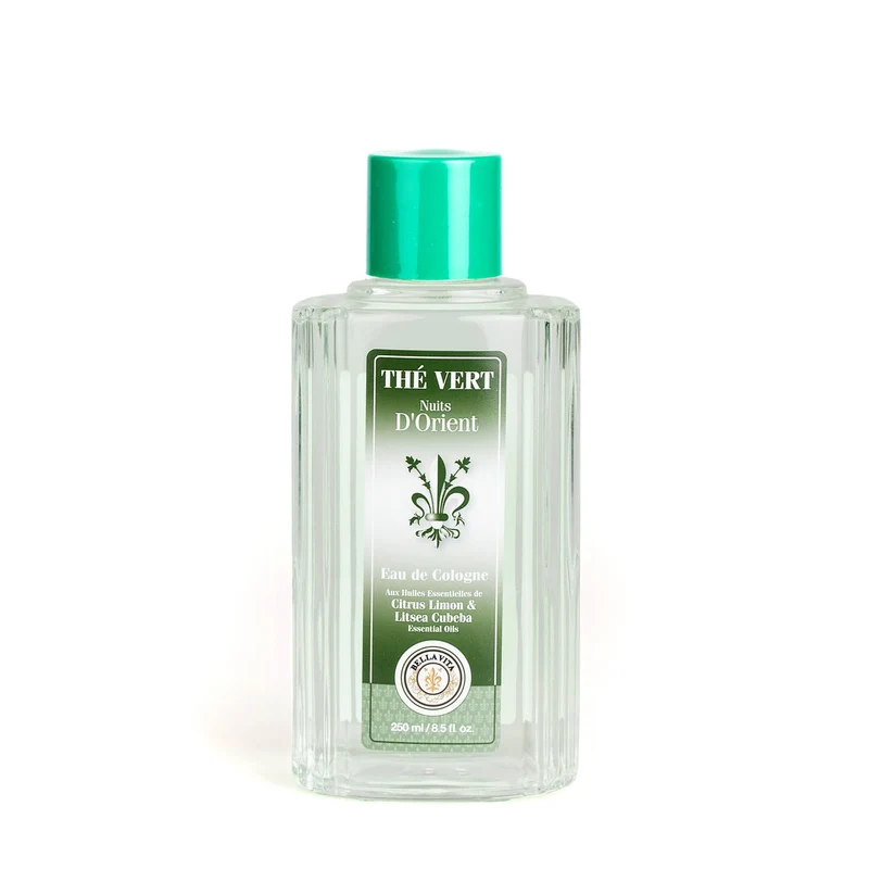 Eau de cologne aux huiles essentielles de citrus limon et litsea cubeba - Thé vert Nuits d'Orient (250ml/8.5oz)