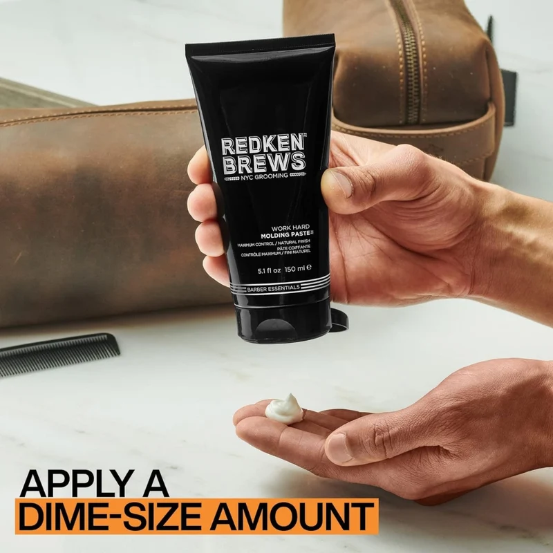 Pâte de modelage "Work Hard" - Tenue ferme et fini naturel (150ml/5.1oz)