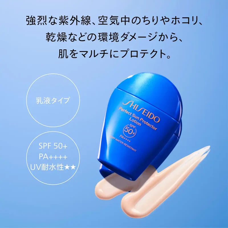 Shiseido Ginza Tokyo Sun Protector SPF50+ 50ml UV Milk Lotion Citrus Floral