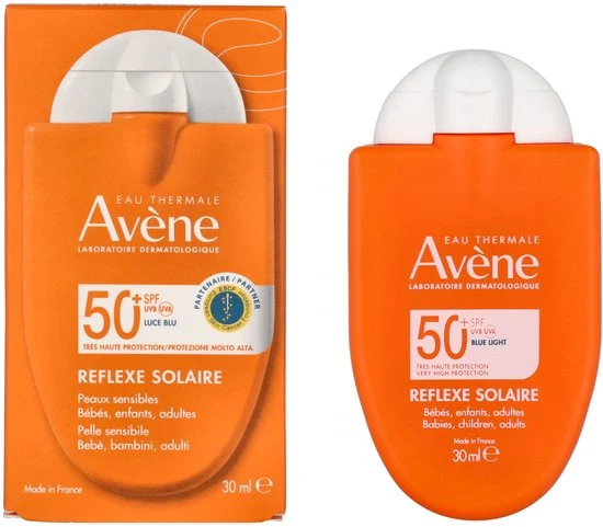 Avène - Zonnebrand - Reflex Familie - SPF 50+ - Voor Gezicht en Lichaam - Gevoelige Huid