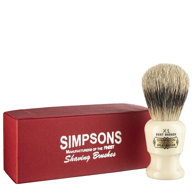 Blaireau - Commodore X1 "Best Badger" Ivoire - Petit (19mm/0.74")