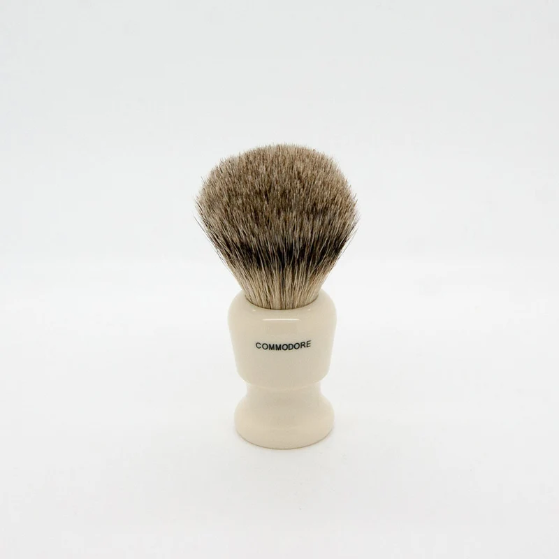 Blaireau - Commodore X1 "Best Badger" Ivoire - Petit (19mm/0.74")