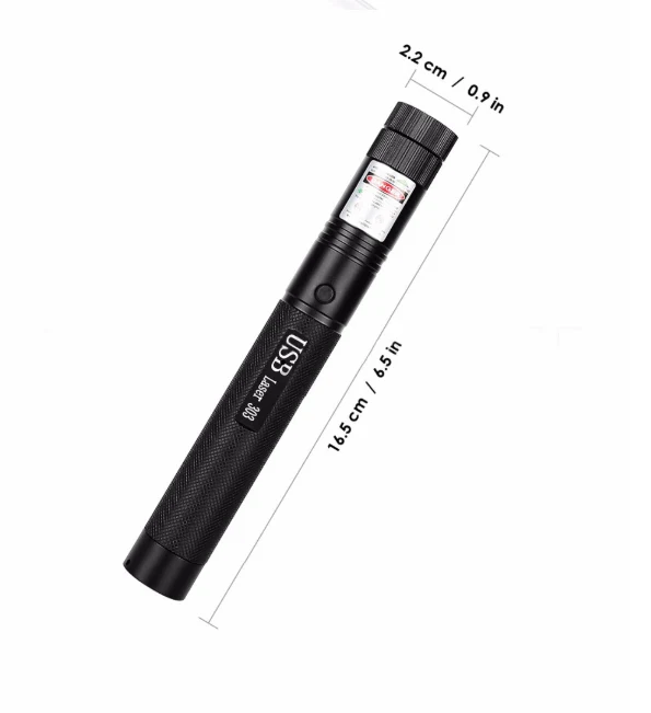 Laserpointer in Metallo – Messa a Fuoco Regolabile & Ricaricabile