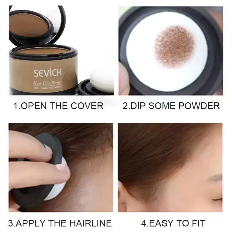 Sevich Hairline Powder 4g – Polvere per Ombreggiatura dei Capelli Naturale