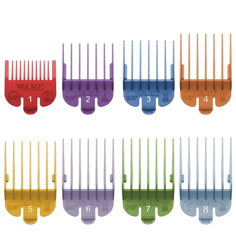 Ensemble de 8 guide de coupe en nylon de couleurs #53152