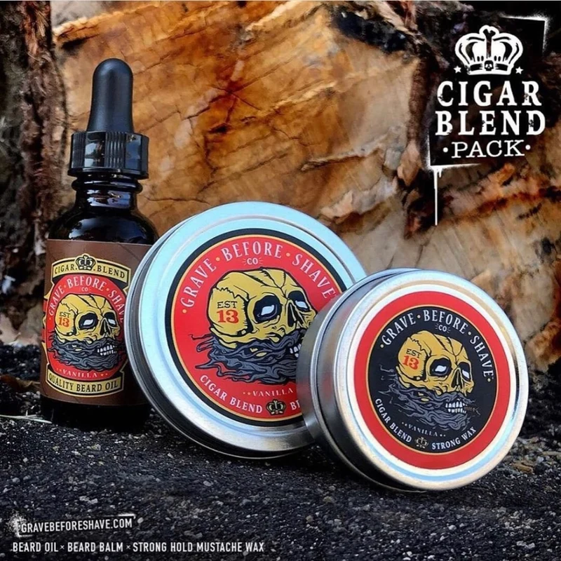 Cire à moustache "G.B.S Cigar Blend" - Tenue forte (30ml/1.0oz)