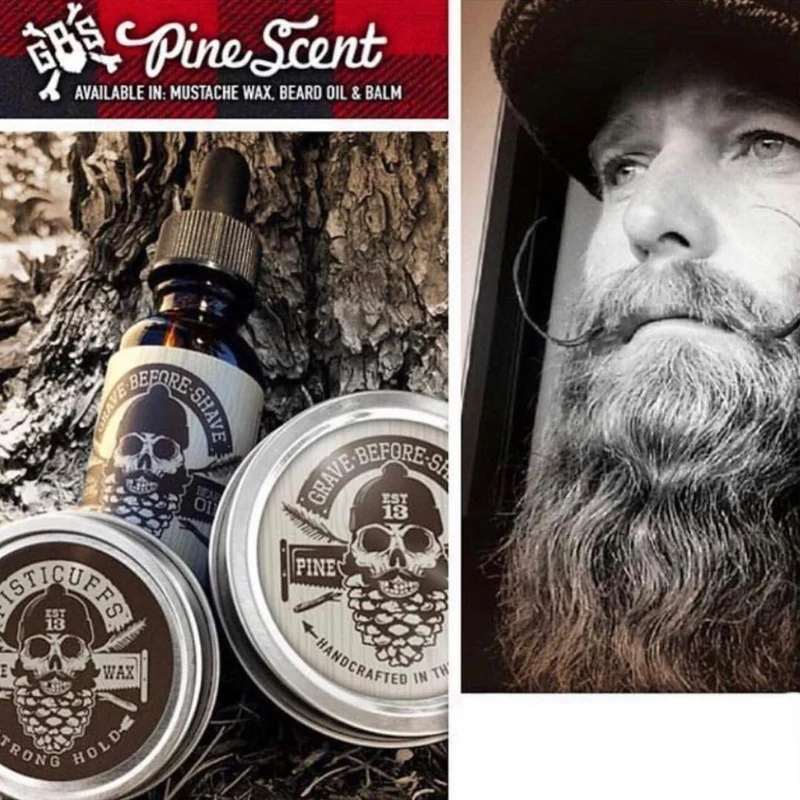 Cire à moustache "Pine Scent" - Tenue forte (30ml/1.0oz)