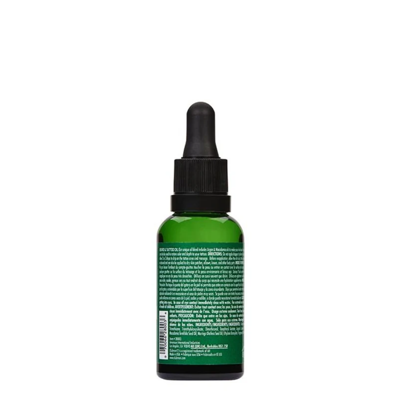 Huile à barbe et tatouage - Hydrate, revitalise et rajeunit (30ml/1.0oz)
