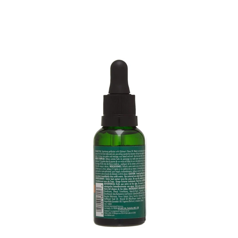 Huile à raser - Hydrate et améliore le glissement du rasoir (30ml/1.0oz)