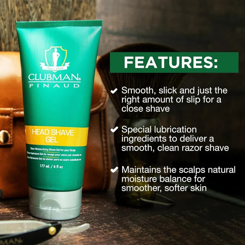 Gel de rasage pour le cuir chevelu "Head Shave Gel" (177ml/6.0oz)