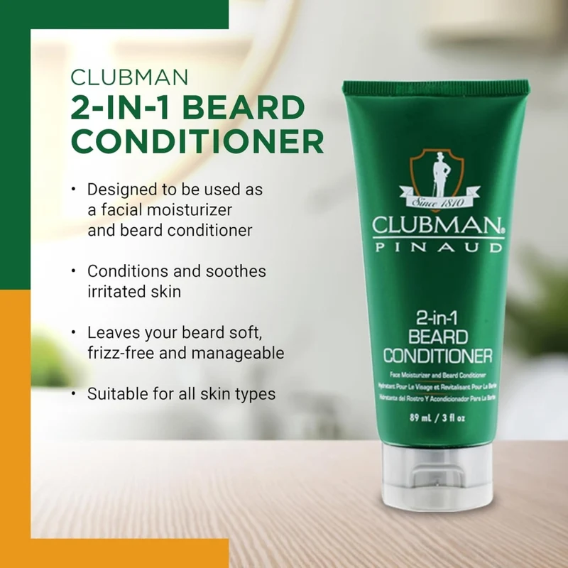 2 en 1 Hydratant pour le visage et revitalisant pour la barbe (89ml/3.0oz)