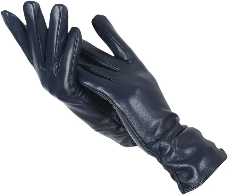 Guanti da donna in pelle classica - LuxLeather