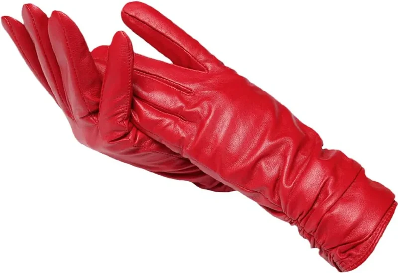 Guanti da donna in pelle classica - LuxLeather