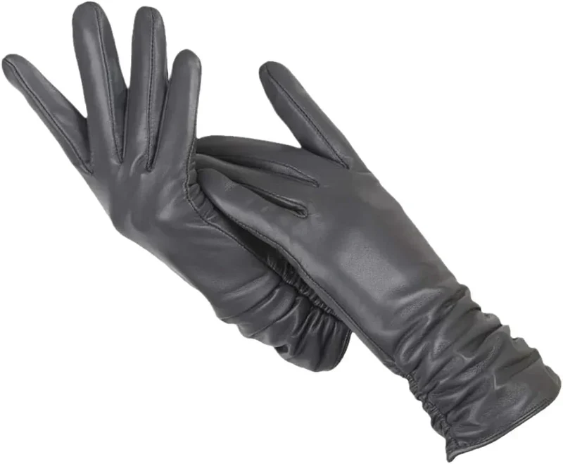 Guanti da donna in pelle classica - LuxLeather