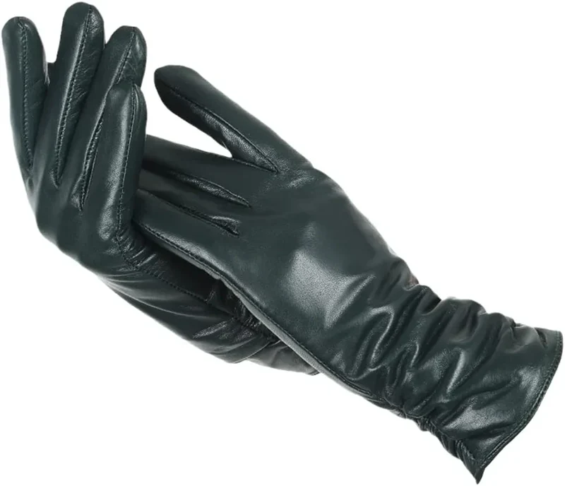 Guanti da donna in pelle classica - LuxLeather