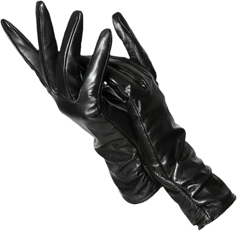 Guanti da donna in pelle classica - LuxLeather