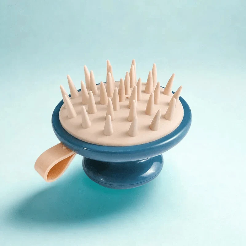 Brosse de massage cuir chevelu manuelle