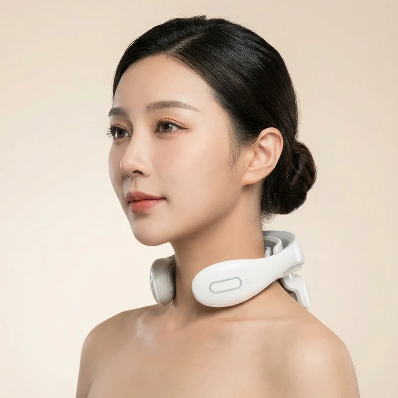 Dispositivo per massaggio al collo – Funzione di calore, modalità di vibrazione e design ergonomico