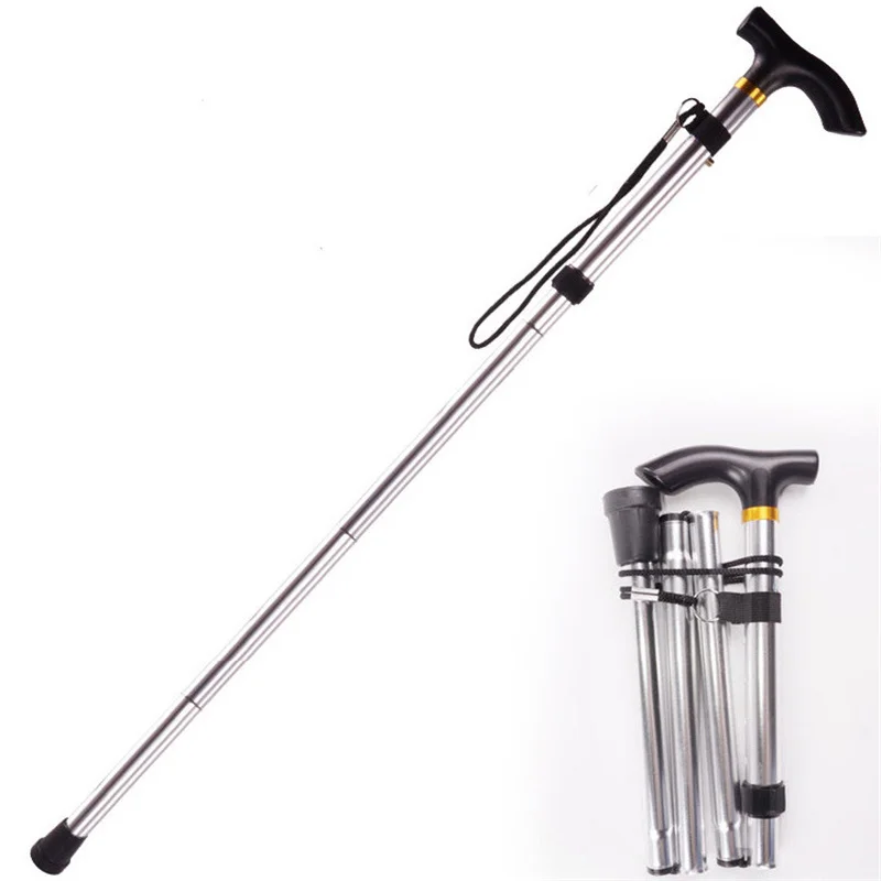 Bastone da Passeggio Telescopico per Anziani – Bastone in Alluminio Pieghevole con Manico Ergonomico e Alta Stabilità per Essere Sempre in Movimento