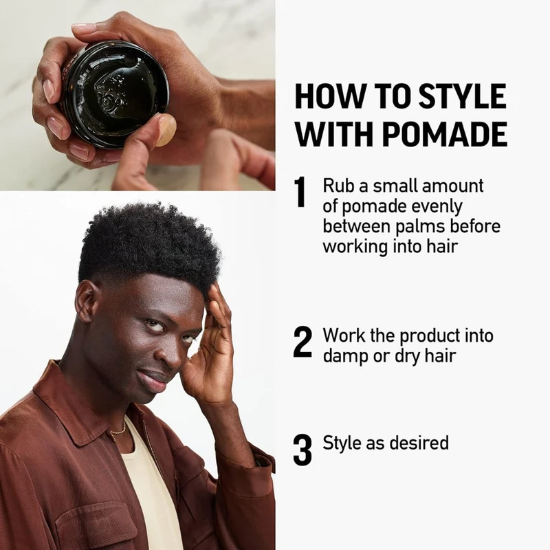 Cire coiffante "Pomade" - Tenue moyenne et brillance élevée (85g/3.0oz)