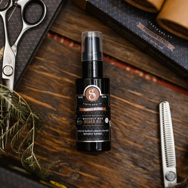 Huile à barbe "Premium Blends Beard Oil" - Whisky bar (30ml/1.0oz)