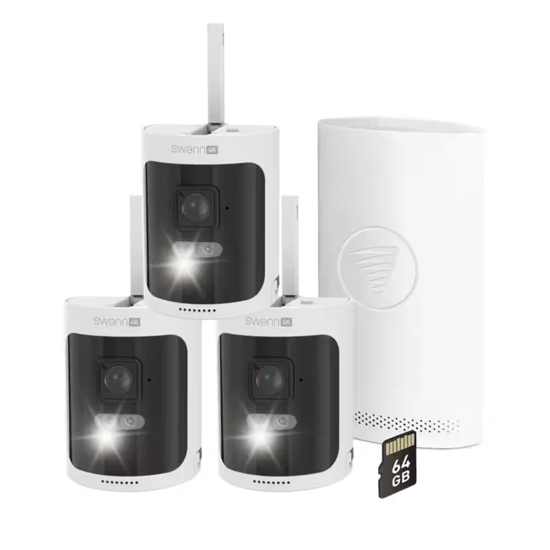 SWANN - Kit de Sécurité Sans Fil 4K avec Recharge Solaire *Boite Ouverte*