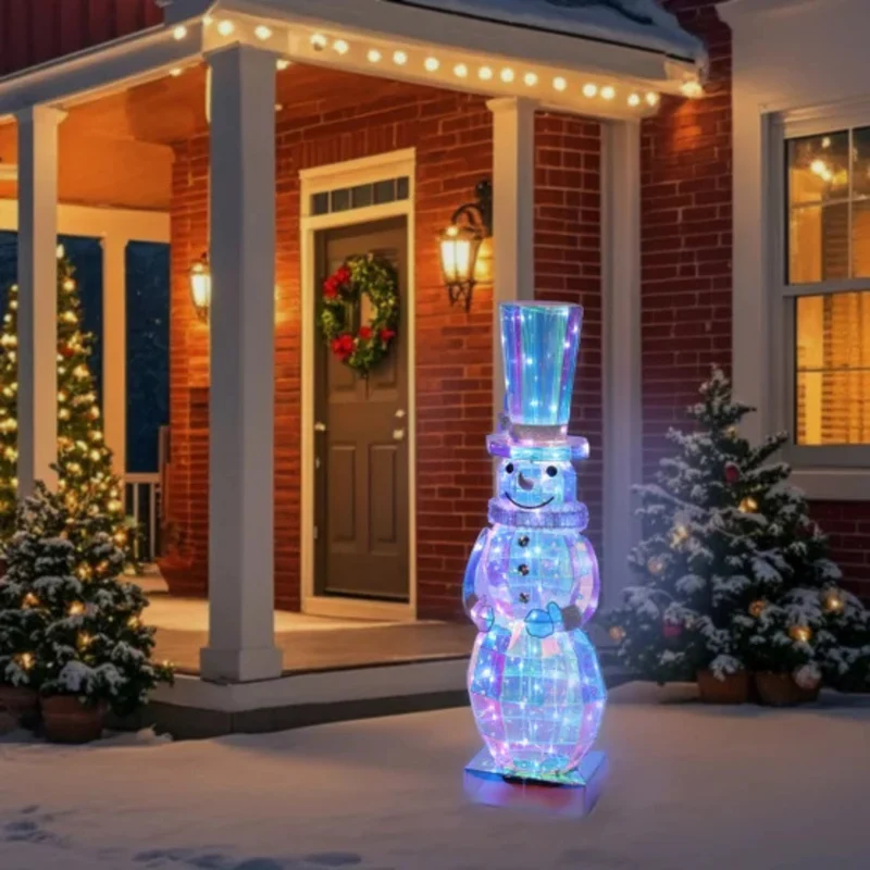 Bonhomme de Neige Prismatique à Del