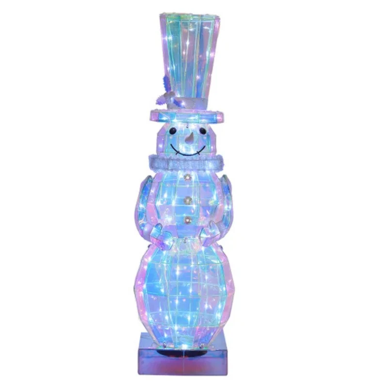 Bonhomme de Neige Prismatique à Del