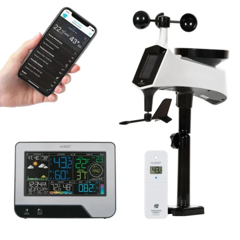 LA CROSSE TECHNOLOGY - Station Météo Professionnelle Sans Fil Wi-Fi *Boite Ouverte*
