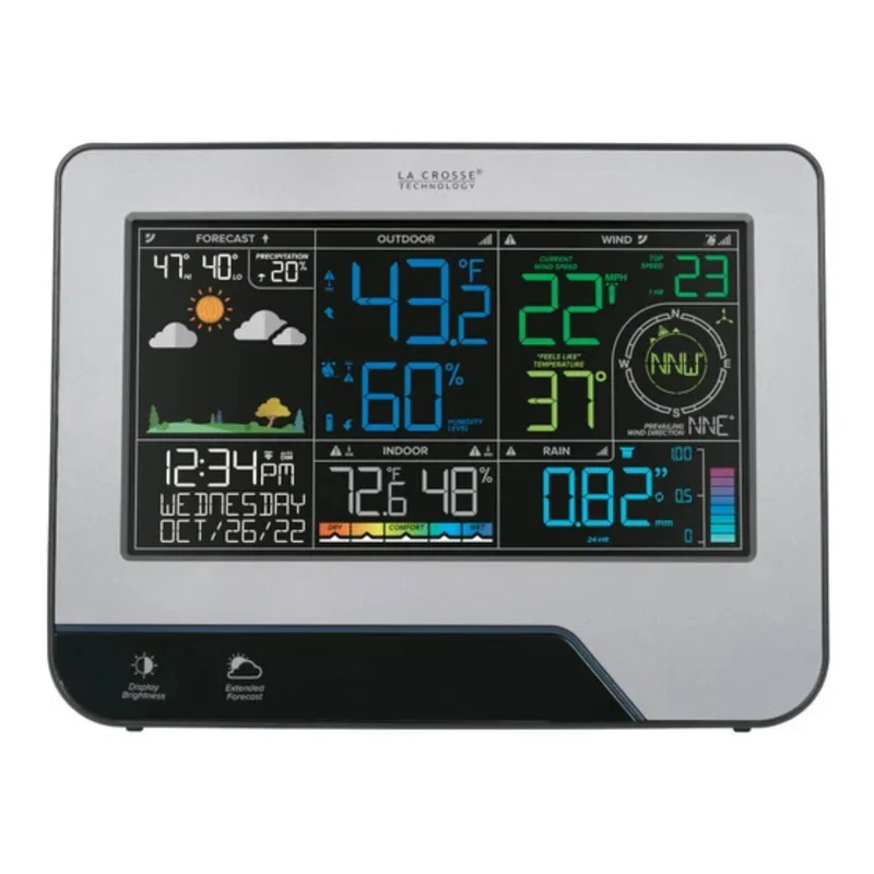 LA CROSSE TECHNOLOGY - Station Météo Professionnelle Sans Fil Wi-Fi *Boite Ouverte*