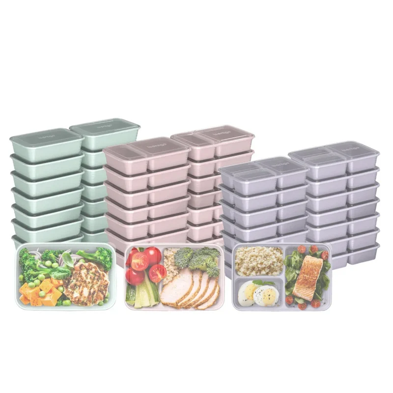 BENTGO PREP - Ensemble de 45 Contenants de Préparation de Repas