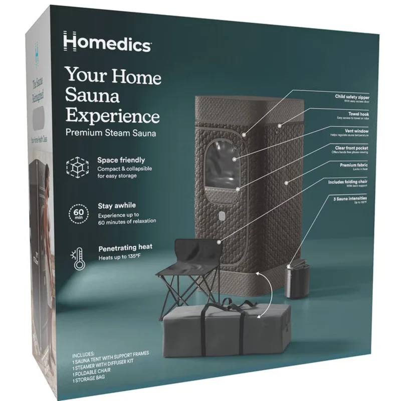 HOMEDICS - Sauna à Vapeur Haut de Gamme